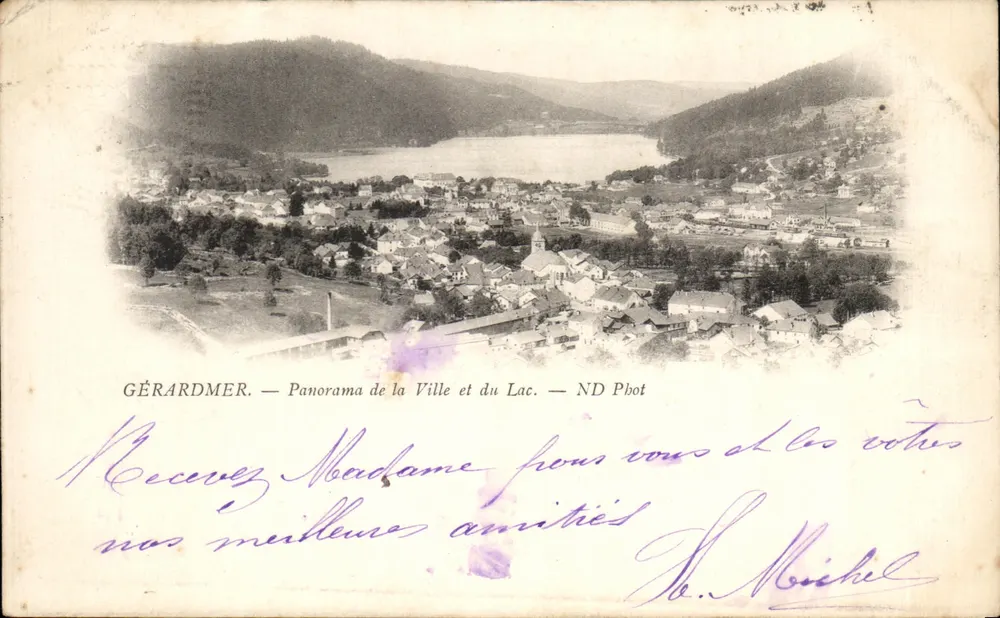 Gérardmer — Panorama der Stadt und des Sees — ND Pbot - Vorderseite