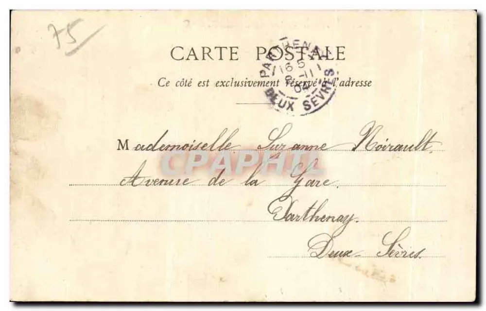 Paris - Buttes Chaumont - Allgemeiner Blick — Verlag Amities, Nr. 332 - Rückseite