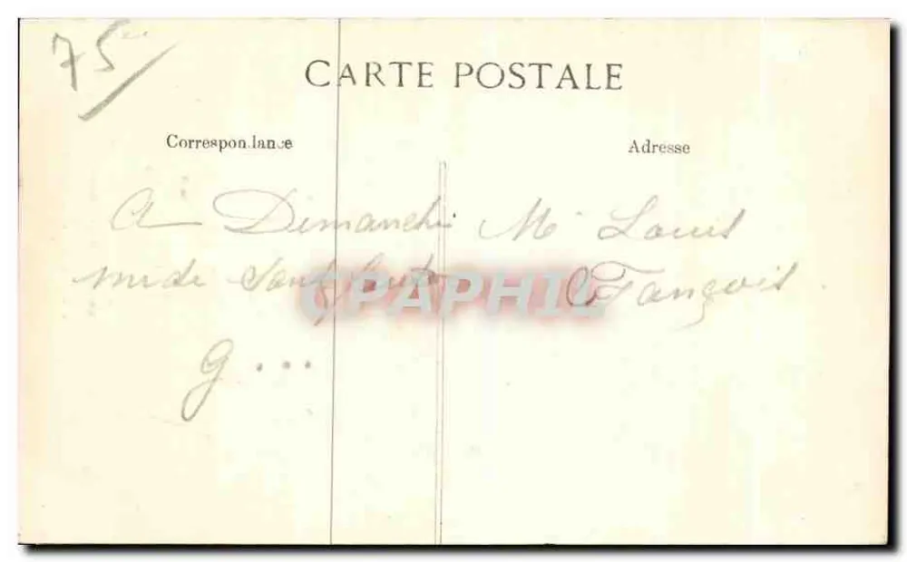 Paris - Buttes-Chaumont — Der See und der Belvédère — Verlag ELL Nr. 4192 - Rückseite