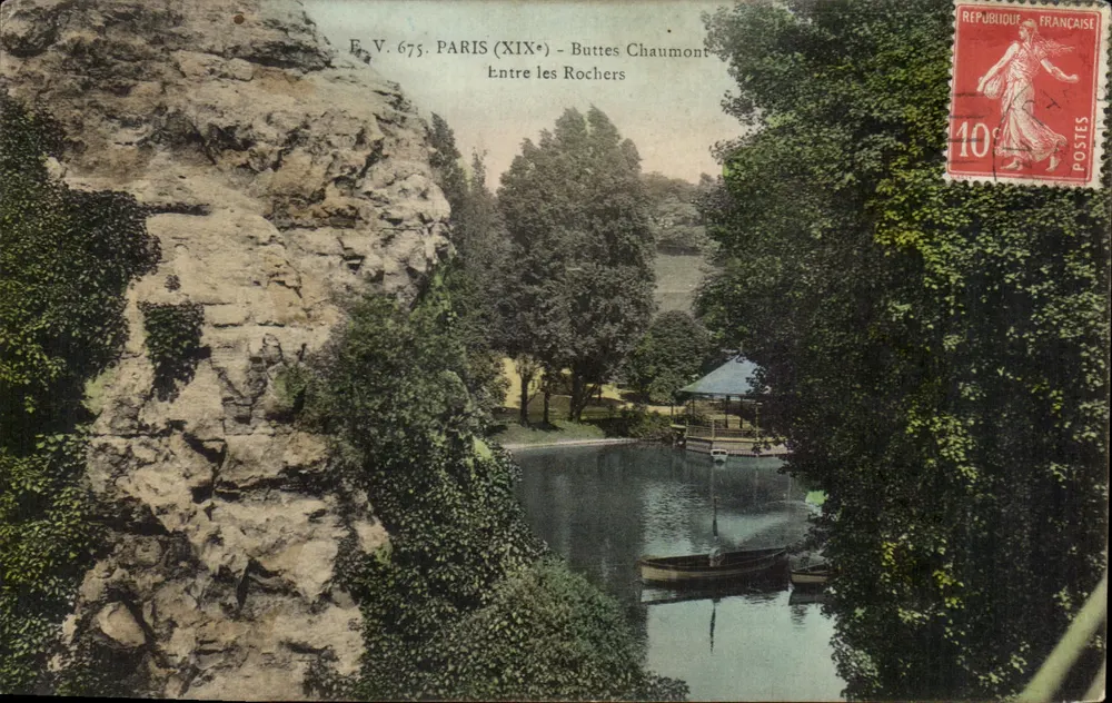 Buttes Chaumont — Zwischen den Felsen — E.V. 675 - Vorderseite