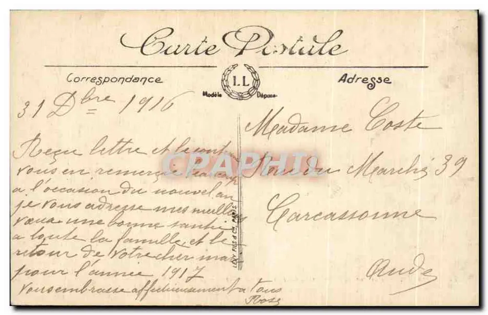 Paris — Ansicht über die Seine vom Pavillon de Flore — LL. n°145 - Rückseite