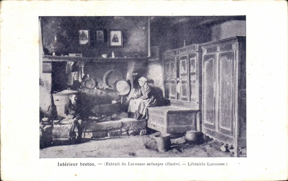 Wewnętrzne bretońskie — Fragment z ilustrowanego 'Larousse ménager' — Librairie Larousse - Awers