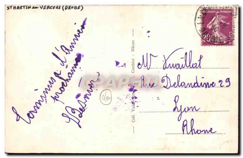 Pont-en-Royans — Os Grandes Goulets — editor Cim, n°5 - Verso