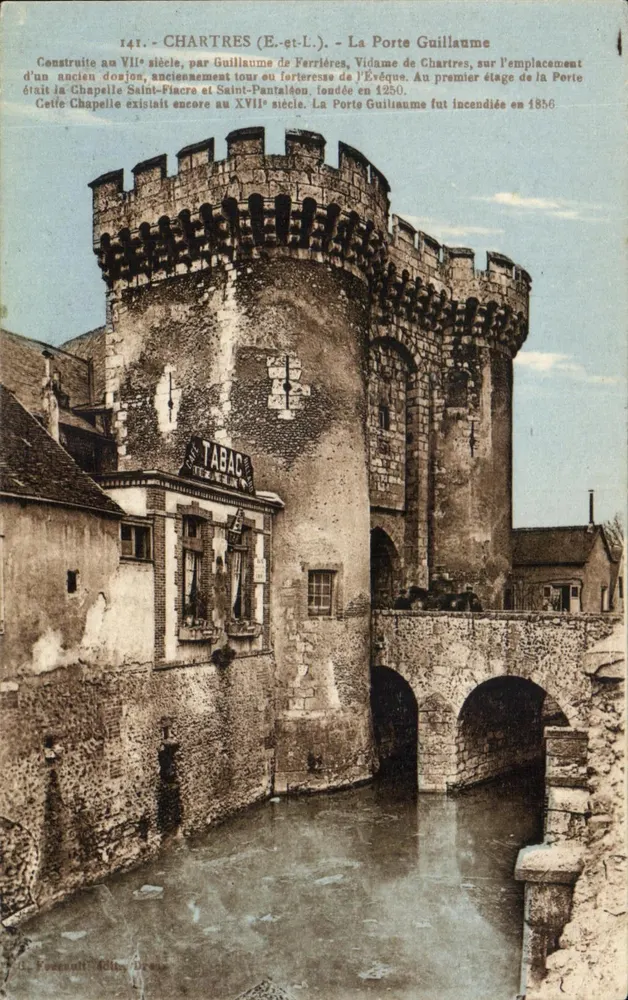 Chartres (E-et-L.) — A Porta Guilherme — Editor L. Fournier, n°141 - Frente