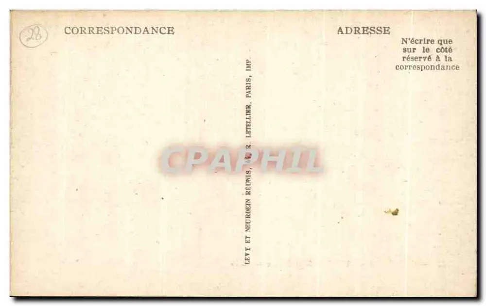 Chartres — A Igreja de São Pedro — ND — Imp. R. Letellier, Paris - Verso
