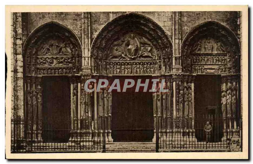 Chartres (Eure-et-Loir) — Die Kathedrale — Der Große Portal — Les Éditions d'Art YVON, Paris - Vorderseite
