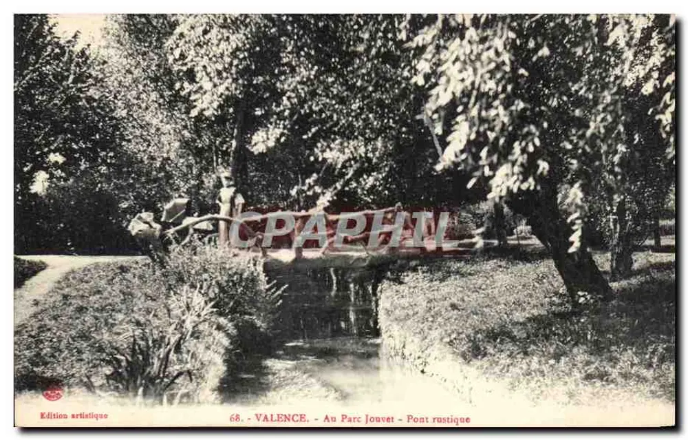 Valência — No Parque Jouvet — Ponte rústica — Edição artística, n° 68 - Frente