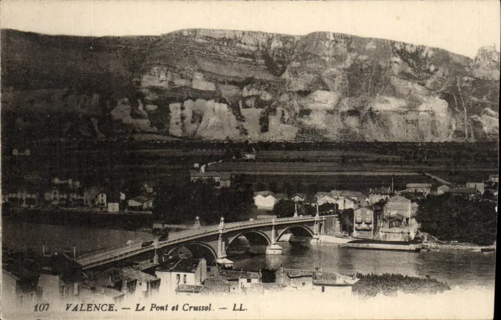 Valence — O Ponte e Crussol — LL. — N° 107 - Frente
