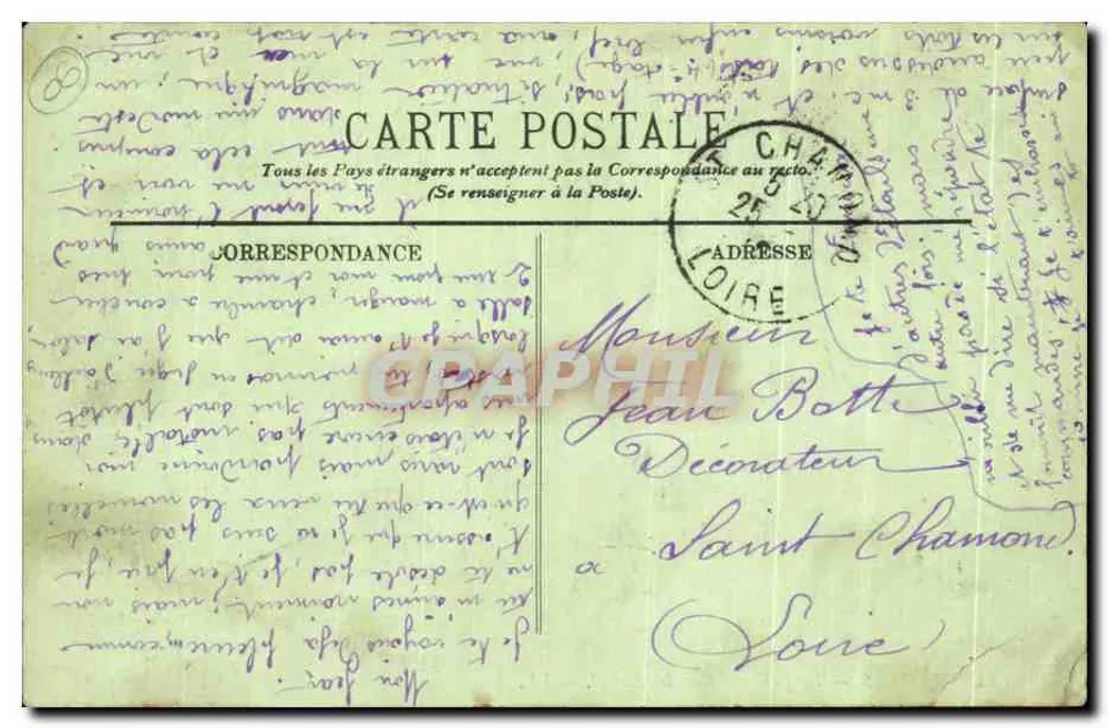 CANNES — A Pontão em um Dia de Mistral — LL. — n°44 - Verso