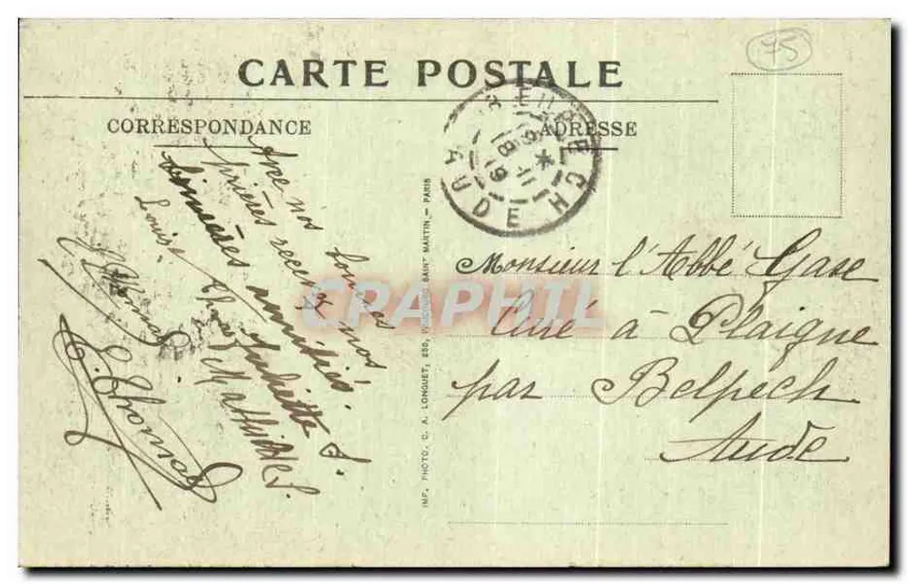Basilika des Heiligen Herzens von Montmartre — Die Chorbanken — V. N. N° 13 - Rückseite
