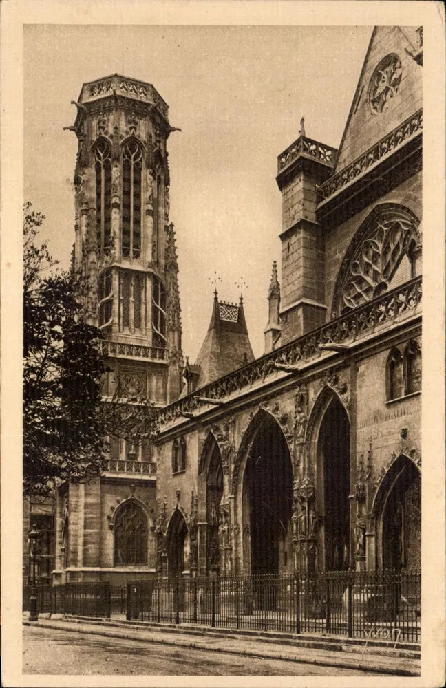 Die Kirche Saint-Germain-l'Auxerrois — Paris — Kunstausgabe Yvonn, Serie 6, Nr. 108 - Vorderseite
