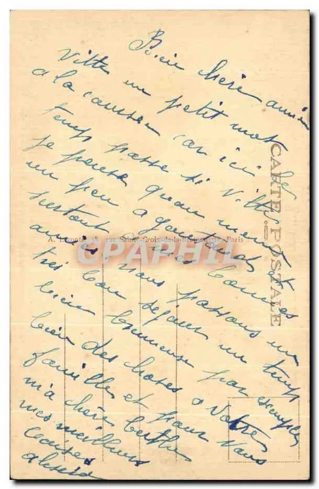Paris - Notre-Dame e o Parvis - Igreja de Notre-Dame — editor anônimo, número de série 66 - Verso