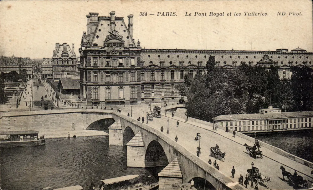 Paris — Der Königliche Brücke und die Tuileries — ND Phot. n° 384 - Vorderseite