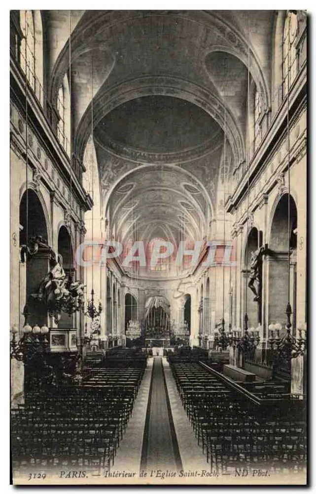 Paris — Interior da Igreja de São Roque — ND Phot. - Frente