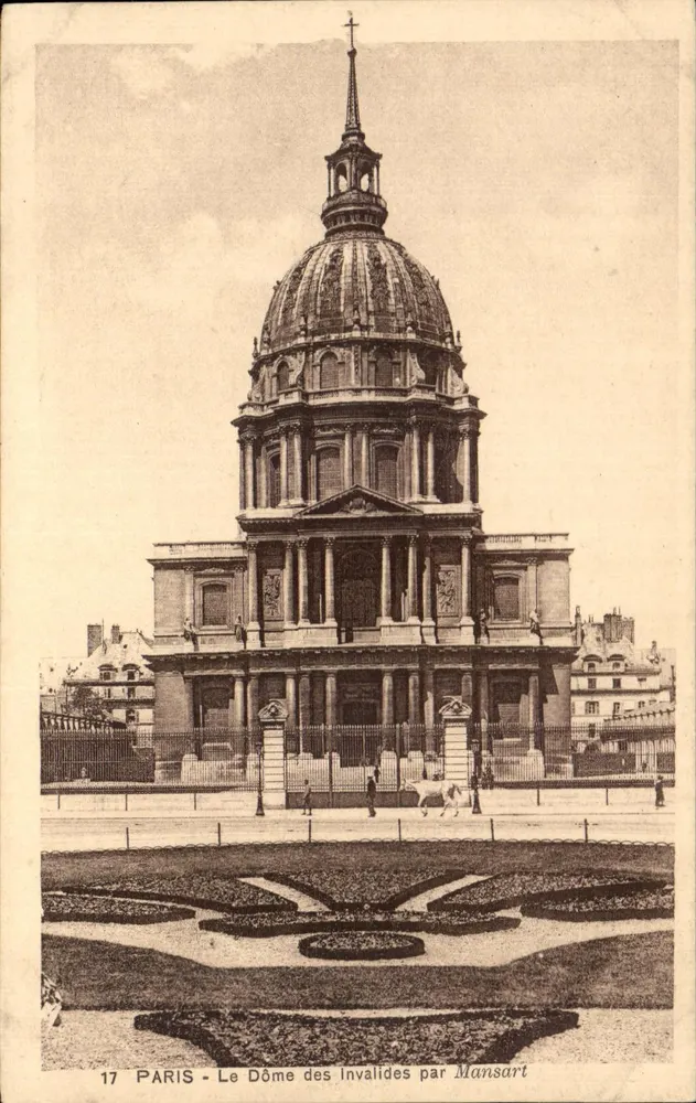 Parigi - Il Dôme dei Invalides di Mansart - Recto