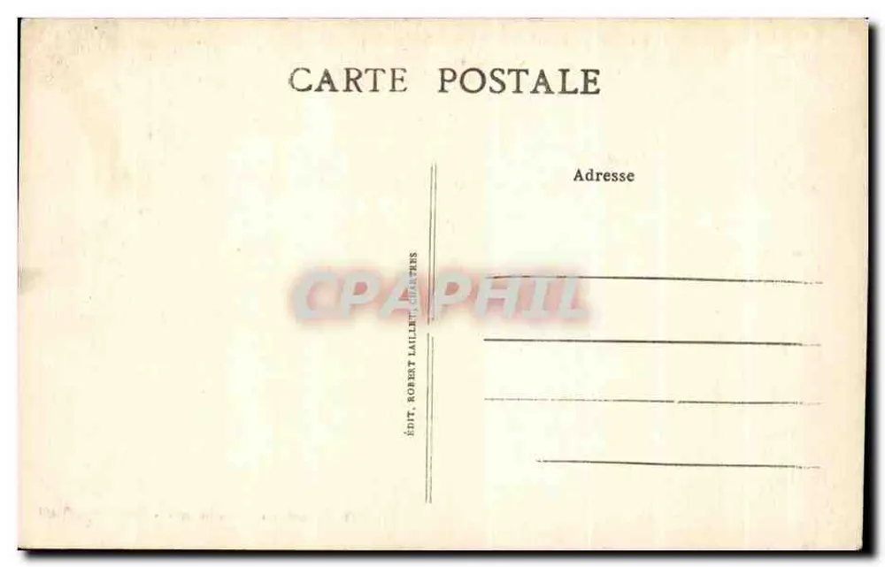 Chartres — Catedral — Contrefortes Norte — Editor Robert Laulant, Chartres, n° 329 - Verso