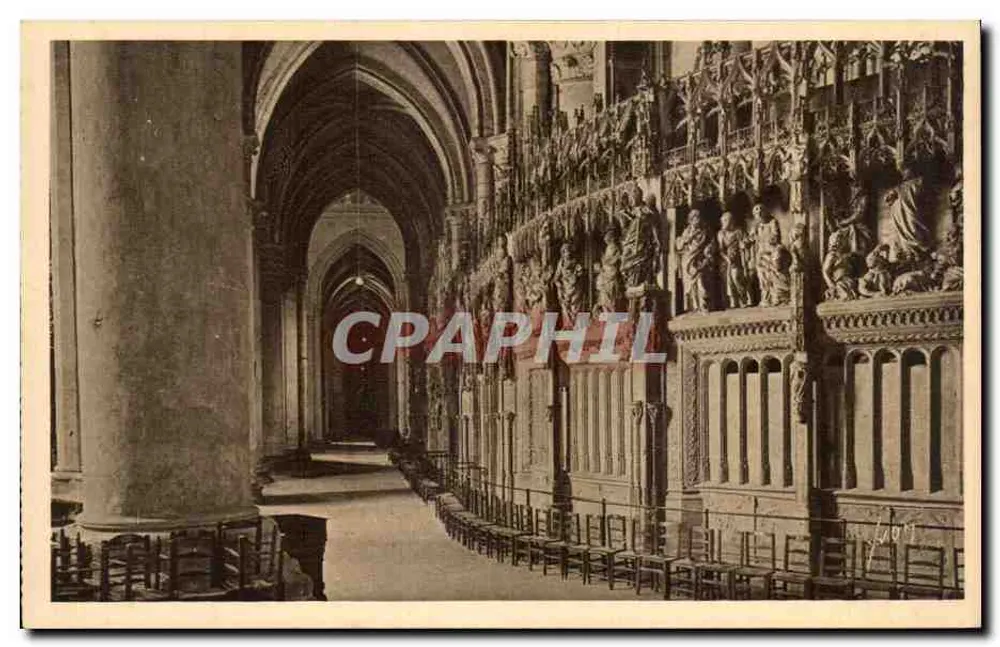Chartres (Eure-et-Loir) — Innenansicht der Kathedrale — Der Ambulatorium — Les Éditions d'Art 'WON', Paris - Vorderseite