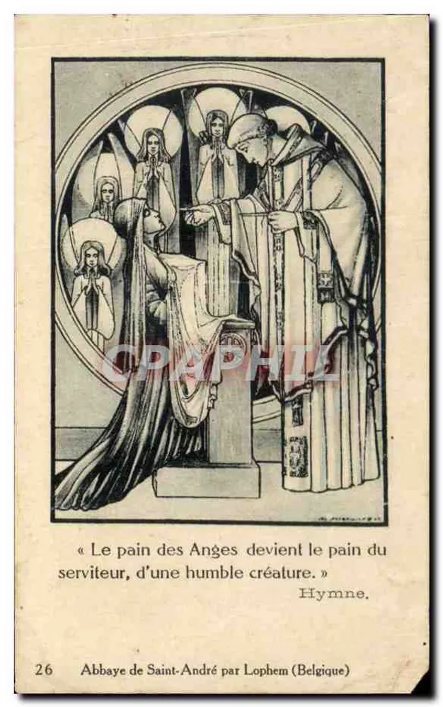 Abadia de Saint-André por Lophem (Bélgica) — Hino — n°26 - Frente