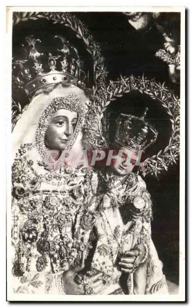 Nuestra Señora de la Paz — estatua adornada — editor desconocido - Anverso