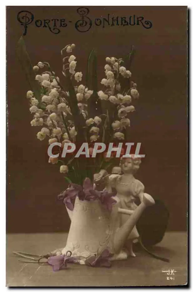 Frühlingblumen — Mäuseohr und Iris — Verleger J.K. Nr. 241 - Vorderseite