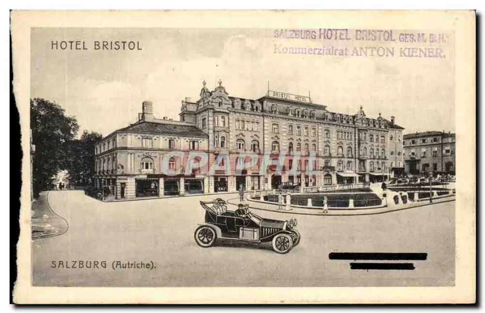 Salzburg — Hotel Bristol — Verlag Anton Kiener, Seriennummer nicht sichtbar - Vorderseite