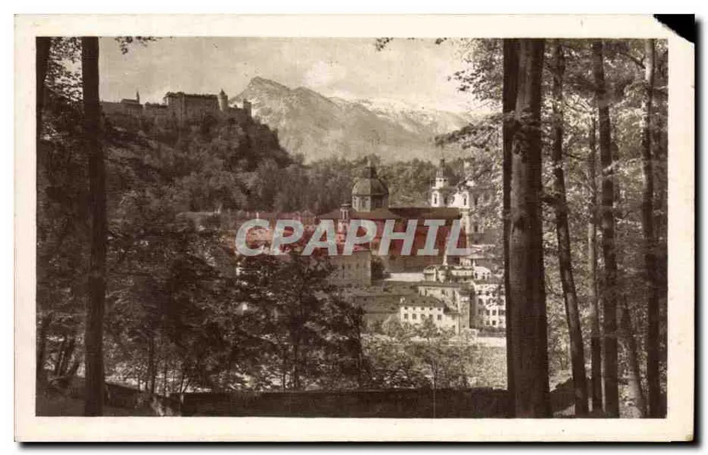 Salzburg — Ansicht des Kapuzinerbergs — Photo Vering, Salzburg, Nr. 140 - Vorderseite