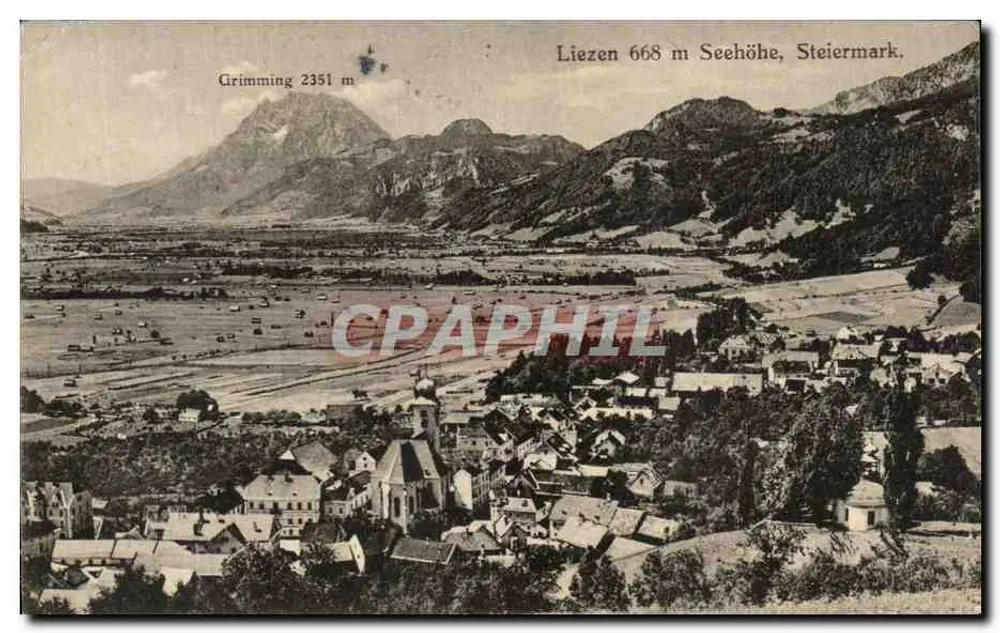 Widok z Liezen — 668 m Seehöhe, Steiermark — Wydawnictwo Franz Berko - Awers