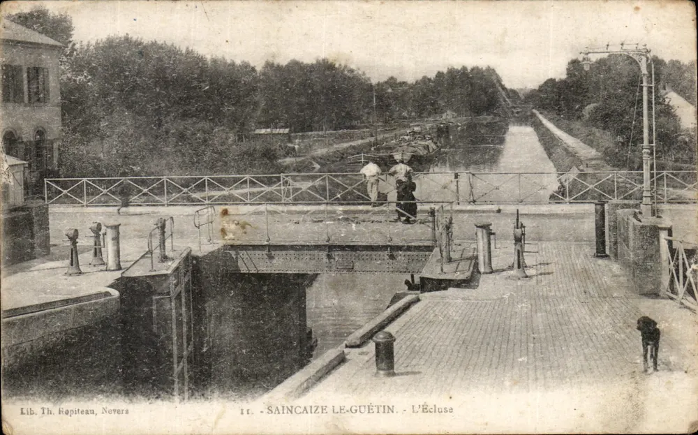 Saincaize-le-Guétin — L'Écluse — Lib. Th. Rapiteau, Noyers - Frente