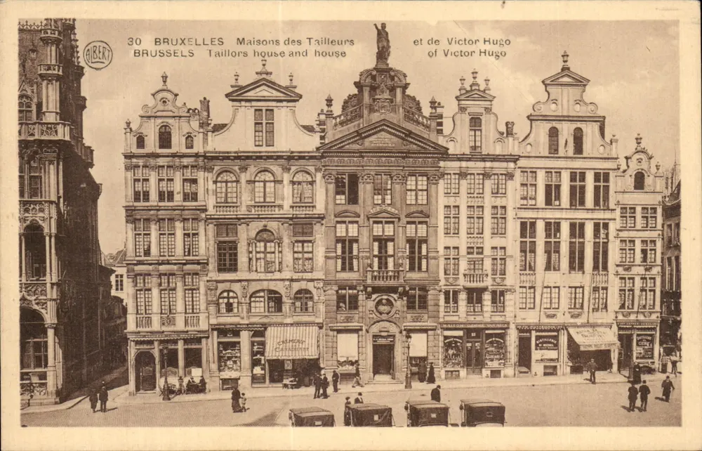 Brüssel - Häuser der Schneider und Victor Hugo — Verlag Albert, Nr. 30 - Vorderseite