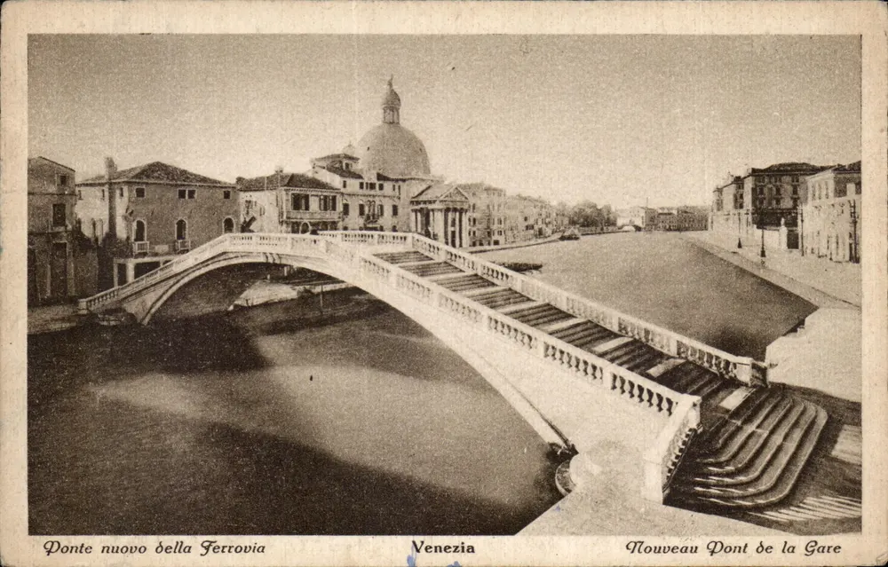 Ponte Nuovo della Ferrovia — Venedig — Verlag A. Sereni, n° 4590-13 - Vorderseite