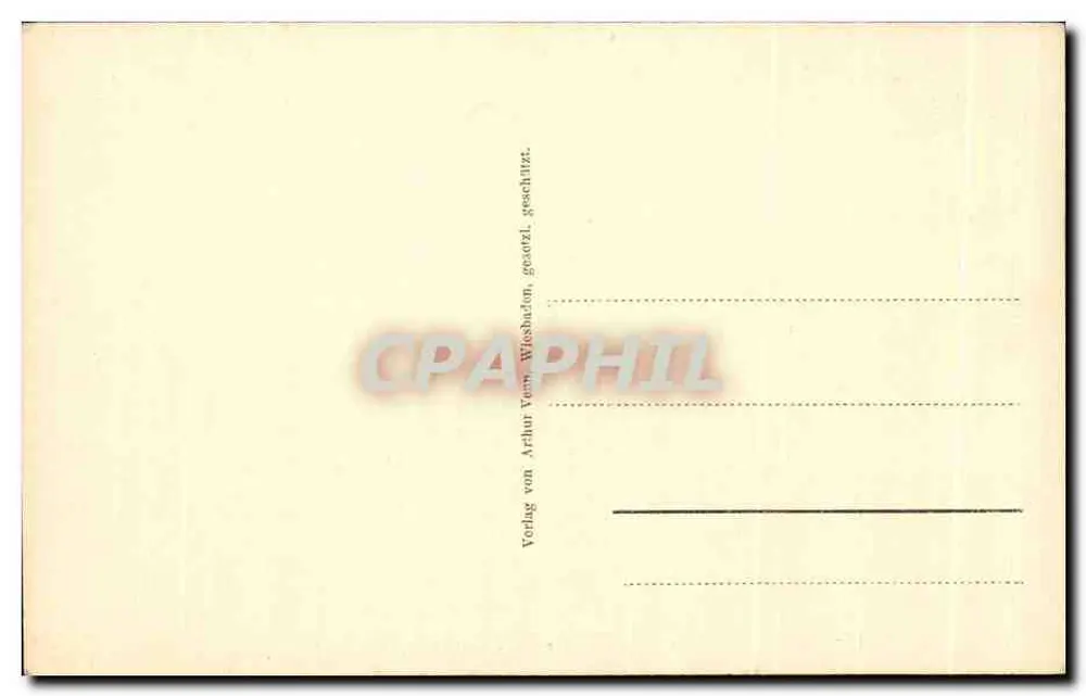 Wiesbaden, Kurhaus — Gelber Konversations-Saal — Verlag Arthur von Arnhur, Wiesbaden - Rückseite