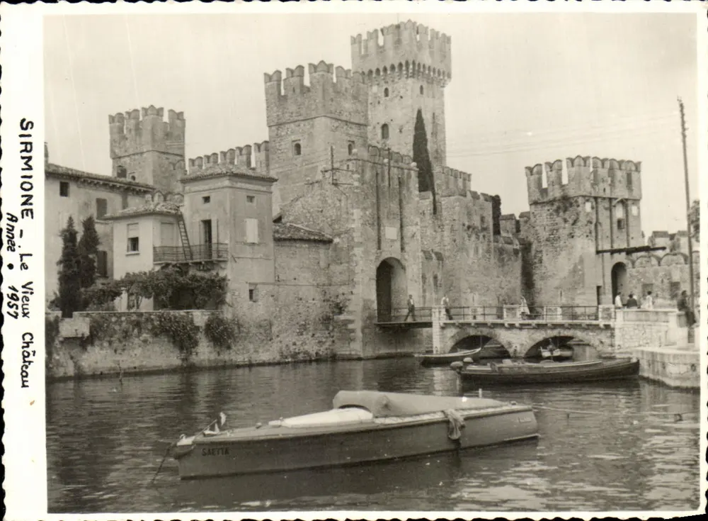 Sirmione — Das alte Schloss — SIRMIONE Jahr 1957 - Vorderseite
