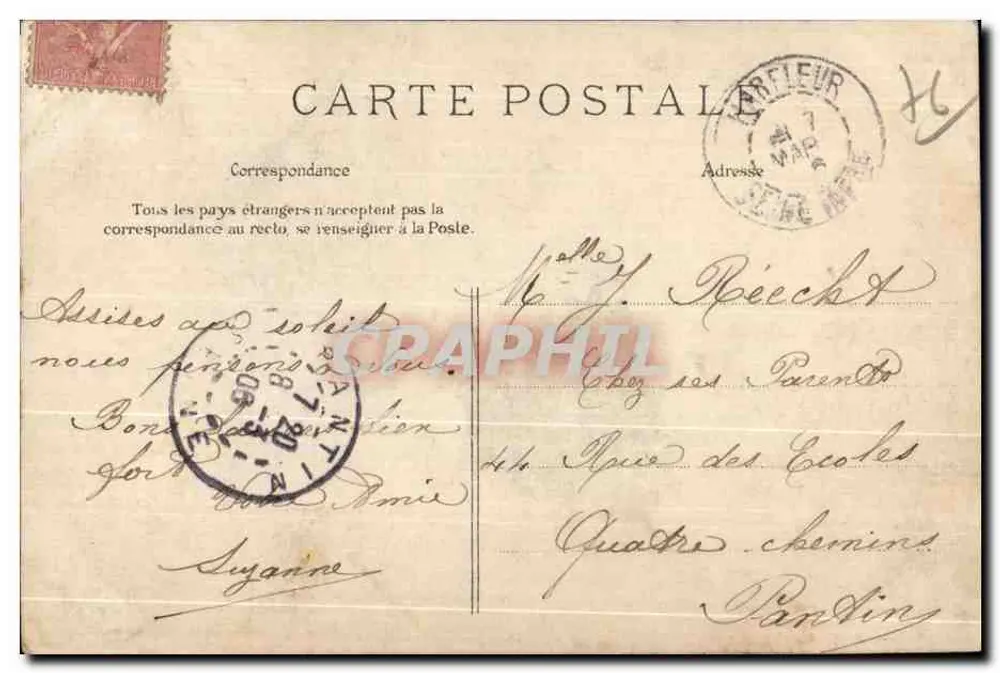 Graville-Sainte-Honorine — As Escolas — J.M. E.L.D. n°55 - Verso