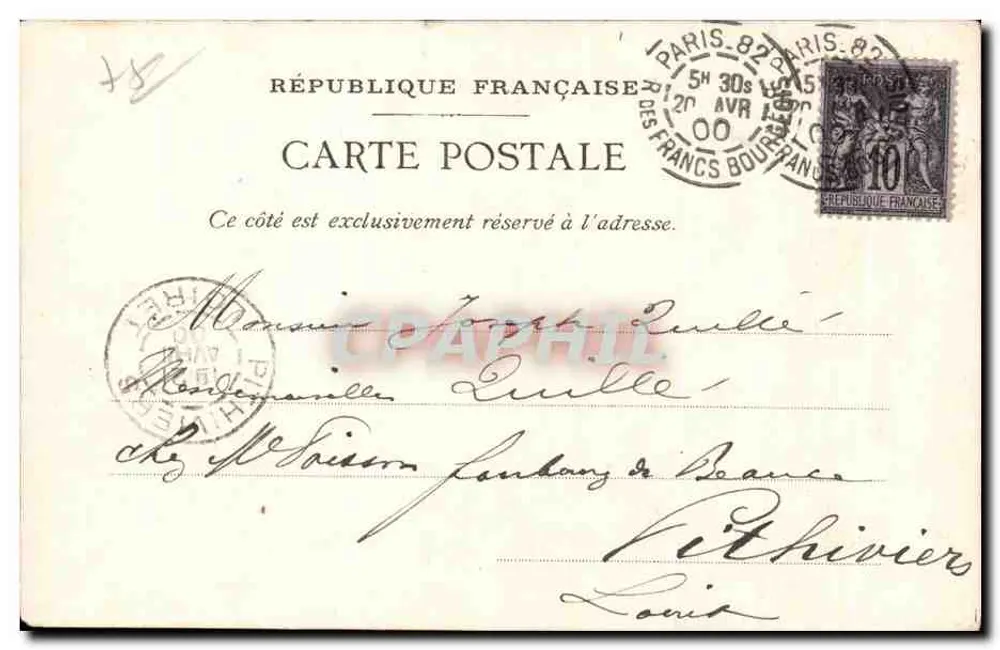 Der osmanische Pavillon — Weltausstellung 1889 — Verleger Champagne Mercier & Cie, Epernay - Rückseite
