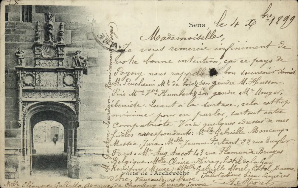 Porte de l'Archevêché — Sens — éditeur G. Gaton, Toulouse - Vorderseite
