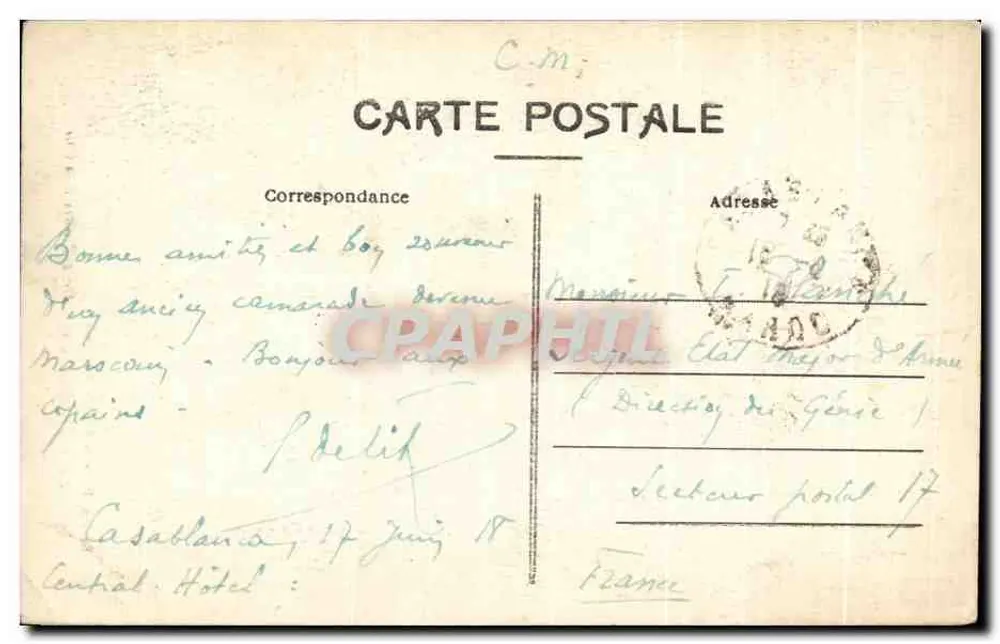Casablanca — Zwei Segelschiffe an der Küste — Casablanca-Ausgabe, Nr. 83 - Rückseite