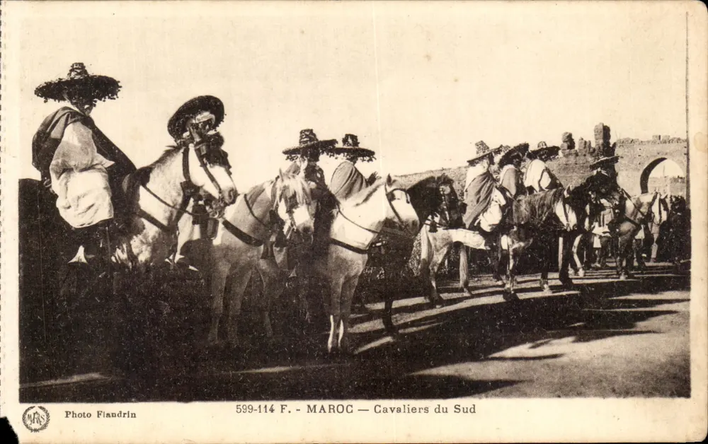 Marrocos — Cavaleiros do Sul — Foto Flandrin - Frente