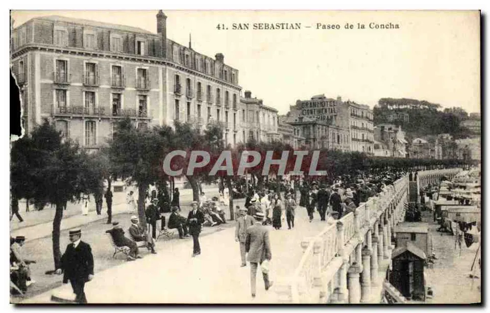 San Sebastián — Paseo de la Concha — editor Mayor Hermanos - Frente