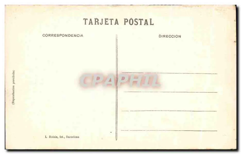 Valência - Plaza de Toros — n° 20 — L. Roilain, fot., Barcelona - Verso