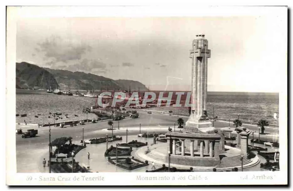 Santa Cruz de Tenerife — Denkmal für die Gefallenen — Verlag Arribas, n° 09 - Vorderseite
