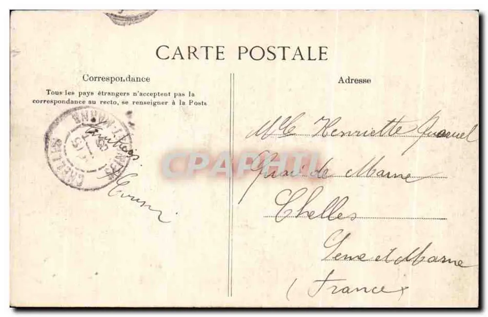 Oran — Promenade des Planteurs — Collection Idéale P. n°108 - Verso