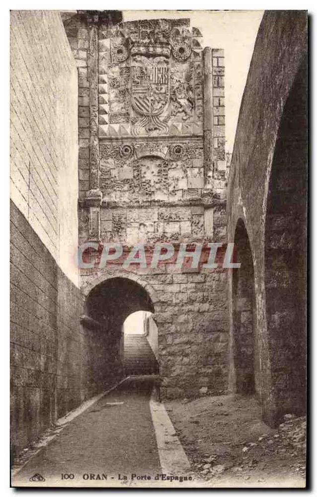 Oran — La Porte d'Espagne — éditeur imprimeur non visible, n° de série 100 - Vorderseite