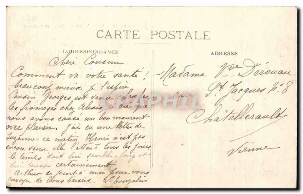 Dijon — Eingang zum Asyl der Chartreux — Nr. 135 - Rückseite