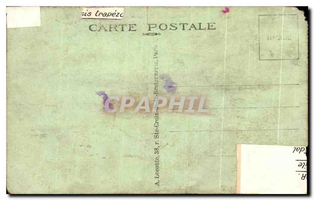 Versailles — Palast des Grand Trianon — Der Peristyl und die Gärten — A. L. - Rückseite