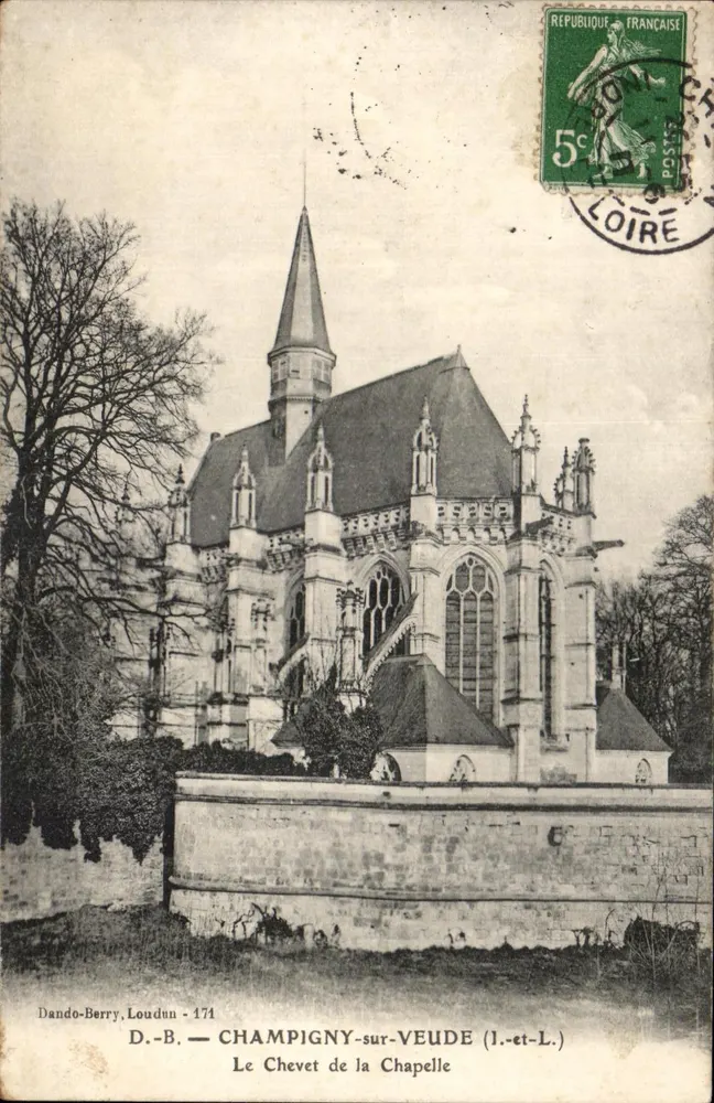 Champigny-sur-Veude — Das Chor der Kapelle — Dando-Berry, Loudbun - 474 - Vorderseite