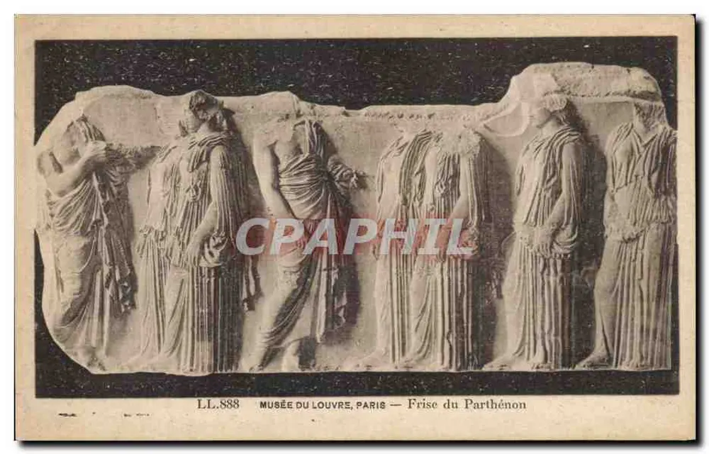 Frieze do Partenon — Museu do Louvre, Paris — LL.888 - Frente