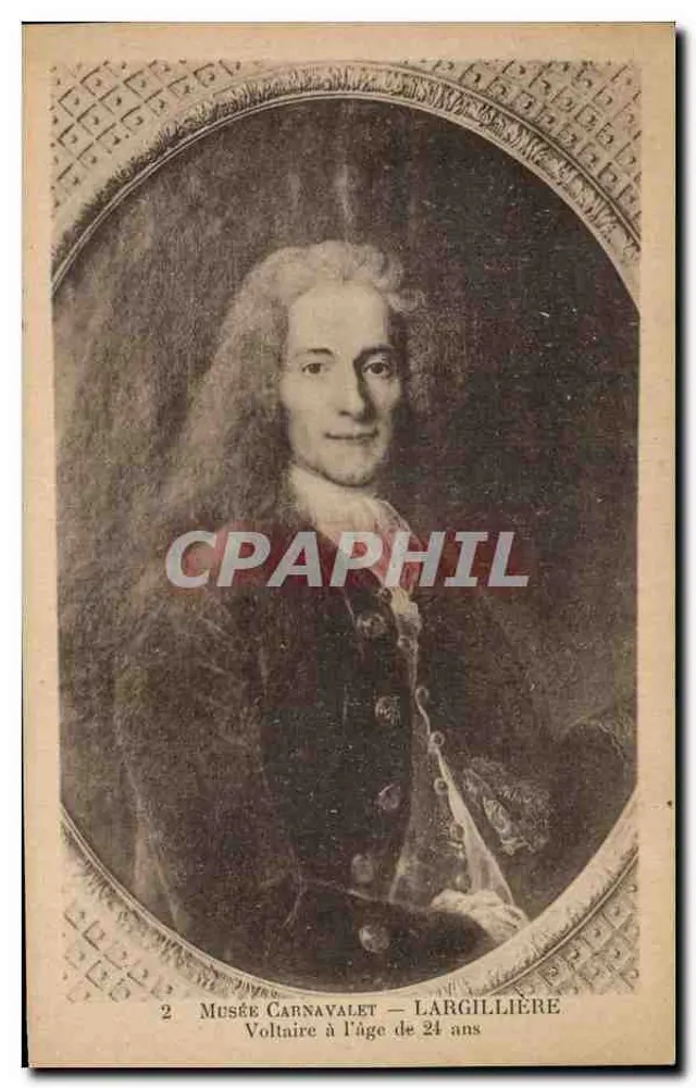 Voltaire im Alter von 24 Jahren — Musée Carnavalet — Largillière - Vorderseite