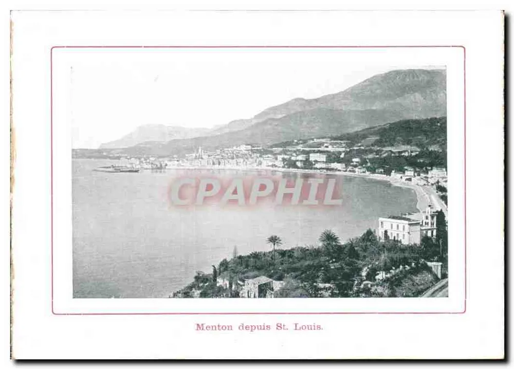 Menton vista de St. Louis — vista panorâmica — editor St. Louis - Frente