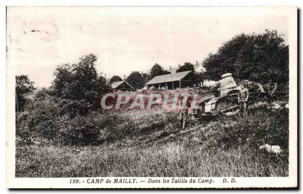 Camp de Mailly — In den Buschwerk des Lagers — D. D. - Vorderseite