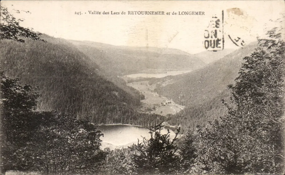 Tal der Lacs de RETOURNEMER und LONGEMER — Panoramablick — Nr. 245 - Vorderseite